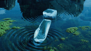 Iceberg lake forest ripples surreal - surreal photography free wallpaper