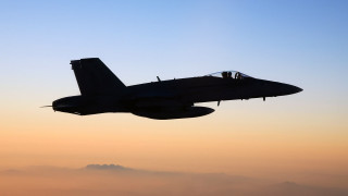 Fighter jet blue sunset fog - a fighter free wallpaper for desktop