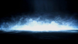Dark room smoke light shining - volumetric free wallpaper