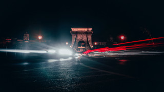 City street night tower aurora - a tower free wallpaper