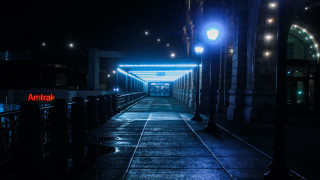 Streetlight city night amtrak neon - a street light free wallpaper