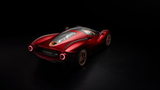 Red sports car dark room 36 - path free wallpaper for desktop