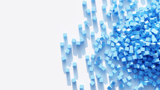 Blue cubes white surface modular - modular free wallpaper