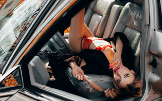 Woman car legs window fashion - drew tucker free wallpaper