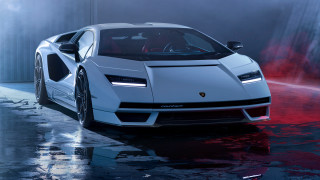 White sports car fog red - a black car free wallpaper
