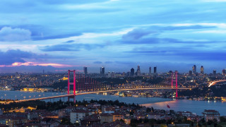 City bridge river dusk background - dusk free wallpaper