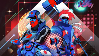 Cartoon characters space weapon glow - 2 d game art free wallpaper