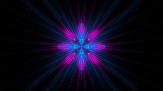Blue pink starburst neon geometric - neon free wallpaper