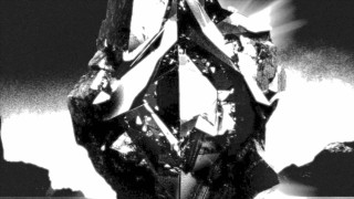 Diamond sky blackwhite crystal cubism - angular free wallpaper