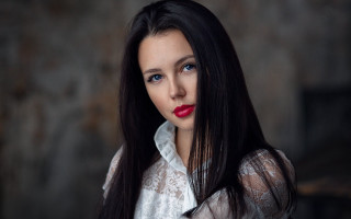 Elina karimova black hair red - a red lipstick free wallpaper
