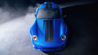 Blue sports car black stripe 3 - a black stripe free wallpaper