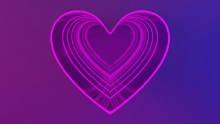 Heart purple hologram background Évariste - holography free wallpaper