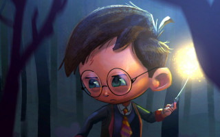 Cartoon character wand forest light - 2 d game art free wallpaper