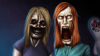 Creepy bloodied faces scary people - ultra realistic face free wallpaper