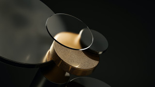 Table mirror black background gold - a gold circle free wallpaper