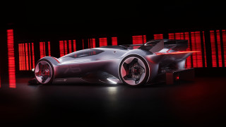Futuristic car dark room red 4 - futurism free wallpaper