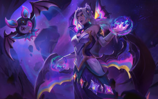 Woman crystalball dragon glowing tail - her hand and a dragon free wallpaper