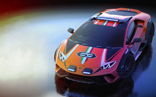 Colorful sports car water reflection - colorful free wallpaper