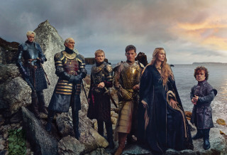 Rocky beach ocean group people - annie leibovitz free wallpaper