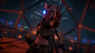 Futuristic armor woman hologram city - a futuristic setting free wallpaper