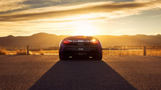 Sunset mountains car tiltshift purple - the background and mountains free wallpaper
