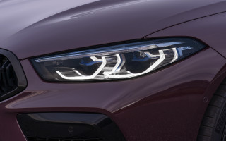Car headlight grille 3d render - photorealism free wallpaper for desktop