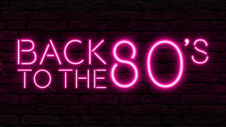Neon sign back to 80s - a brick wall free wallpaper