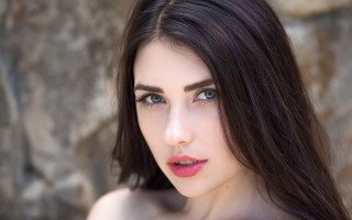 Annabel eyres blue eyes rock - a red lip free wallpaper