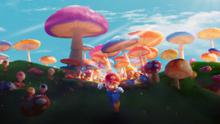 Mushroom land mario mushroom forest - the middle of it free wallpaper