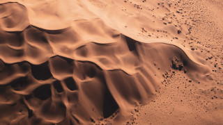 Desert sand dunes footprints rocks 2 - sand free wallpaper