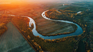 River green countryside forest sunset - hillside free wallpaper