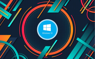 Colorful circular window blue astronaut - a blue center free wallpaper