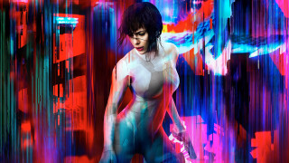Futuristic woman cyberpunk gun rain - a futuristic background free wallpaper