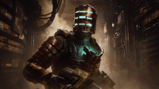 Futuristic man dark room metal - game art free wallpaper