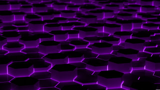 Purple hexagons black 3d render - beeple free wallpaper