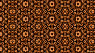 Intricate orange black circles pattern - constant permeke free wallpaper