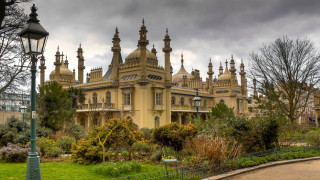 Large building windows clock tower - andrew law free wallpaper