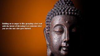 Buddha quote bronze sculpture inspirational - someone free wallpaper