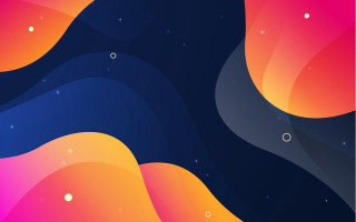 Colorful wave dots background constellation - a white dot free wallpaper