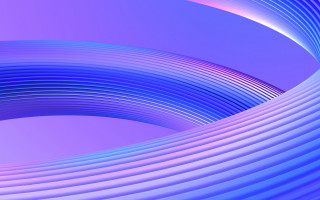 Colorful abstract curved blue pink - synchromism free wallpaper for desktop