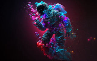 Colorful float nebula space galaxy - background free wallpaper