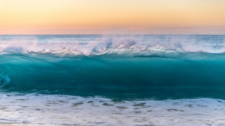 Large wave beach sunset person - sunset free wallpaper