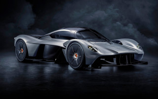 Silver sports car smoke dark - body free wallpaper