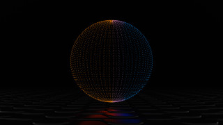 Sphere reflection moon planet starry - a reflection free wallpaper