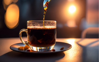 Tea pour glass plate spoon - a spoon and spoon rest free wallpaper