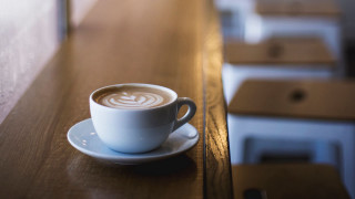 Coffee mug wooden table blurry - a window sill free wallpaper