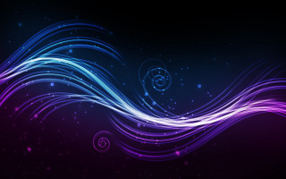 Purple blue wave swirls side - wave free wallpaper