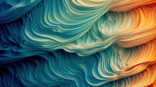 Colorful wavy lines fractals abstract - fractal free wallpaper