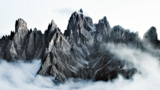 Mountain range clouds snow monster - the foreground free wallpaper