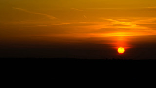 Sunset plane clouds horse mountain - sunset free wallpaper